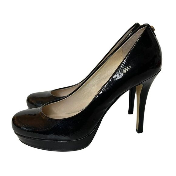 MICHAEL Michael Kors Midnight Blue Patent Platform Pump AG12J - Picture 3 of 8